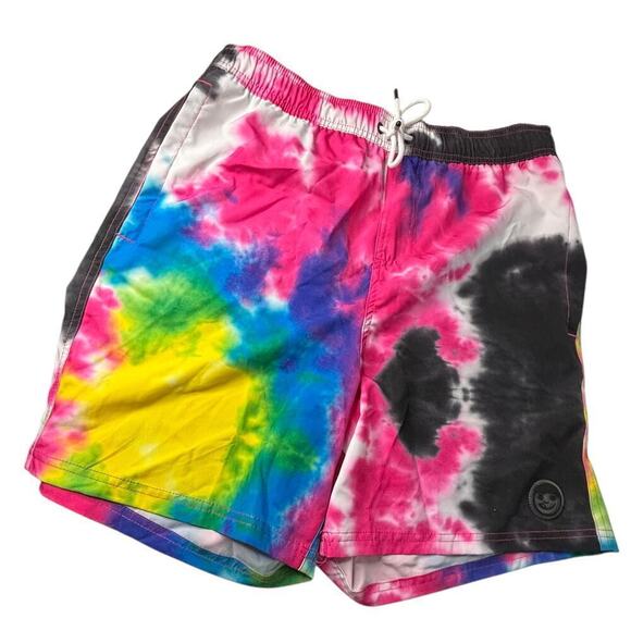 Neff Swim Trunks Tie Dye Multi Colored Size Large - Picture 1 of 7